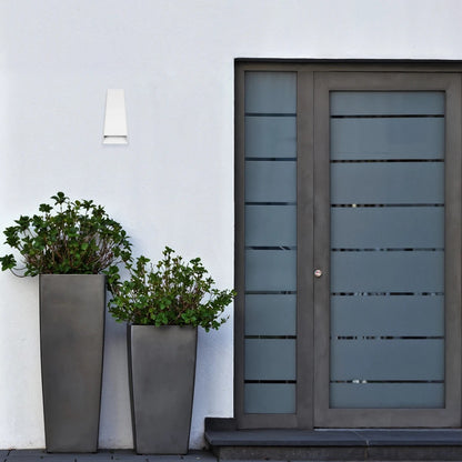 FLUX KLV-101-0121 Φωτιστικό Τοίχου / Απλίκα LED 6W 750lm 30° AC 220-240V Αδιάβροχο IP65 Θερμό Λευκό 2700K - Bridgelux COB Chip & TÜV SÜD Driver - Λευκό Ματ - Μ5 x Π8.5 x Υ17