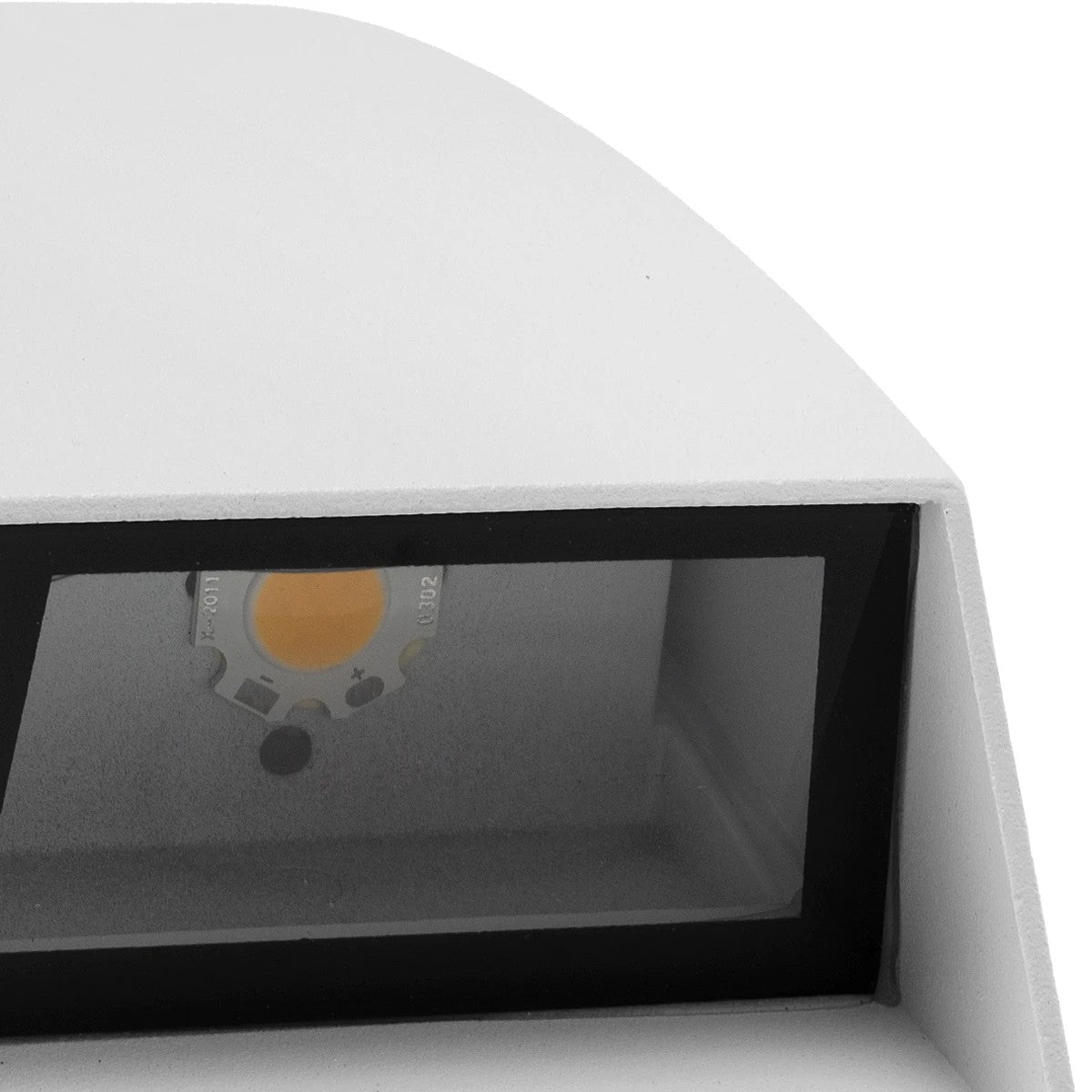 FLUX KLV-101-0121 Φωτιστικό Τοίχου / Απλίκα LED 6W 750lm 30° AC 220-240V Αδιάβροχο IP65 Θερμό Λευκό 2700K - Bridgelux COB Chip & TÜV SÜD Driver - Λευκό Ματ - Μ5 x Π8.5 x Υ17