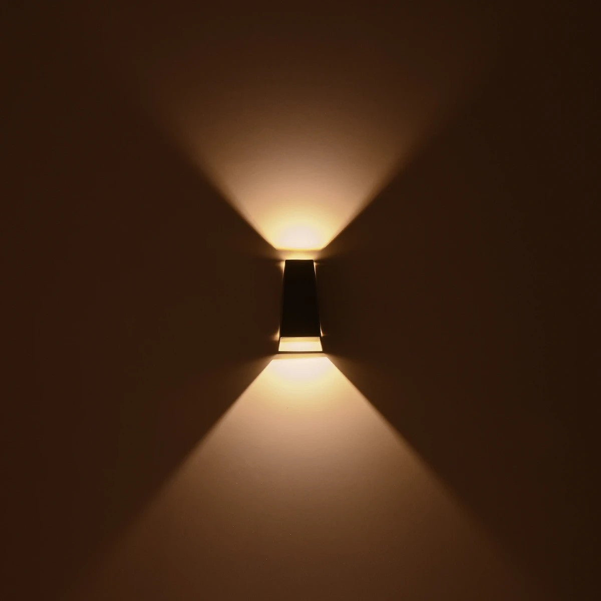 FLUX KLV-101-0120 Φωτιστικό Τοίχου / Απλίκα LED 6W 750lm 30° AC 220-240V Αδιάβροχο IP65 Θερμό Λευκό 2700K - Bridgelux COB Chip & TÜV SÜD Driver - Γκρι Ανθρακί Ματ - Μ5 x Π8.5 x Υ17