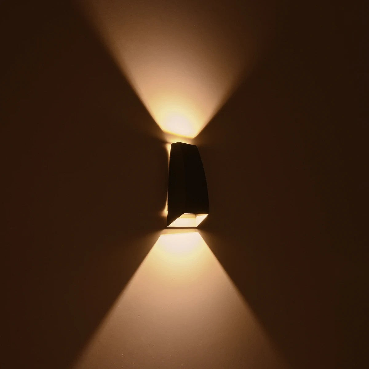 FLUX KLV-101-0120 Φωτιστικό Τοίχου / Απλίκα LED 6W 750lm 30° AC 220-240V Αδιάβροχο IP65 Θερμό Λευκό 2700K - Bridgelux COB Chip & TÜV SÜD Driver - Γκρι Ανθρακί Ματ - Μ5 x Π8.5 x Υ17