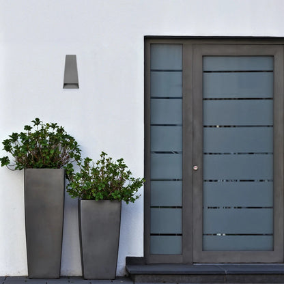 FLUX KLV-101-0120 Φωτιστικό Τοίχου / Απλίκα LED 6W 750lm 30° AC 220-240V Αδιάβροχο IP65 Θερμό Λευκό 2700K - Bridgelux COB Chip & TÜV SÜD Driver - Γκρι Ανθρακί Ματ - Μ5 x Π8.5 x Υ17