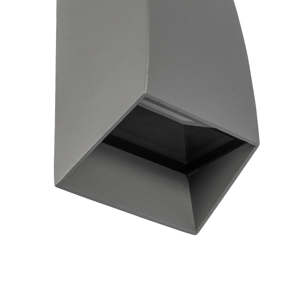 FLUX KLV-101-0120 Φωτιστικό Τοίχου / Απλίκα LED 6W 750lm 30° AC 220-240V Αδιάβροχο IP65 Θερμό Λευκό 2700K - Bridgelux COB Chip & TÜV SÜD Driver - Γκρι Ανθρακί Ματ - Μ5 x Π8.5 x Υ17