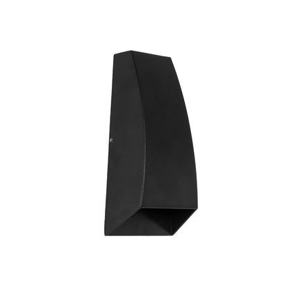 FLUX KLV-101-0119 Φωτιστικό Τοίχου / Απλίκα LED 6W 750lm 30° AC 220-240V Αδιάβροχο IP65 Θερμό Λευκό 2700K - Bridgelux COB Chip & TÜV SÜD Driver - Μαύρο Ματ - Μ5 x Π8.5 x Υ17