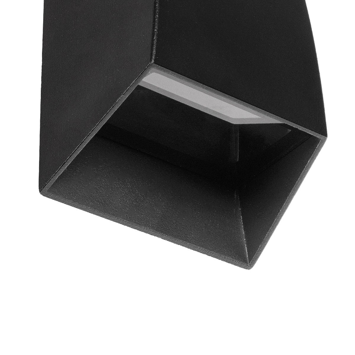 FLUX KLV-101-0119 Φωτιστικό Τοίχου / Απλίκα LED 6W 750lm 30° AC 220-240V Αδιάβροχο IP65 Θερμό Λευκό 2700K - Bridgelux COB Chip & TÜV SÜD Driver - Μαύρο Ματ - Μ5 x Π8.5 x Υ17