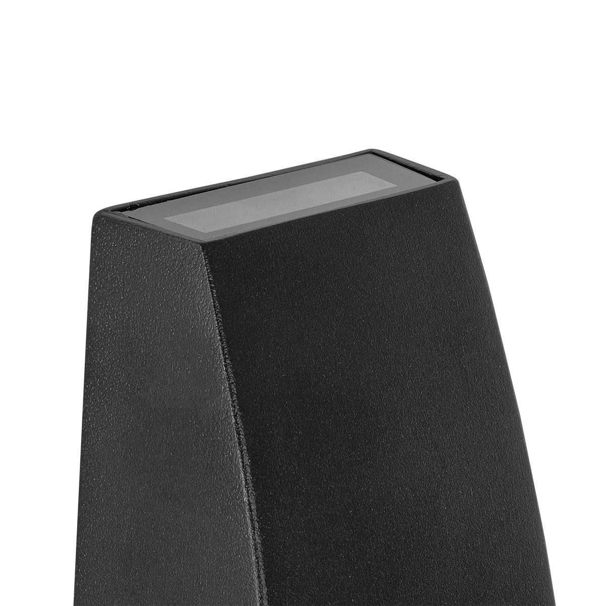 FLUX KLV-101-0119 Φωτιστικό Τοίχου / Απλίκα LED 6W 750lm 30° AC 220-240V Αδιάβροχο IP65 Θερμό Λευκό 2700K - Bridgelux COB Chip & TÜV SÜD Driver - Μαύρο Ματ - Μ5 x Π8.5 x Υ17