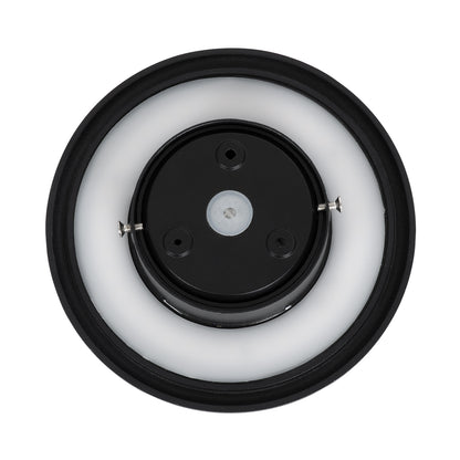 HELIO-R 60659 Φωτιστικό Τοίχου - Απλίκα Αρχιτεκτονικού Φωτισμού Εσωτερικού/Εξωτερικού Χώρου LED 7W 805lm 120° x 360° AC 220-240V Αδιάβροχο IP65 Φ16 x Π5cm - Θερμό Λευκό 2700K - Μαύρο - Στρόγγυλο - Bridgelux Chip