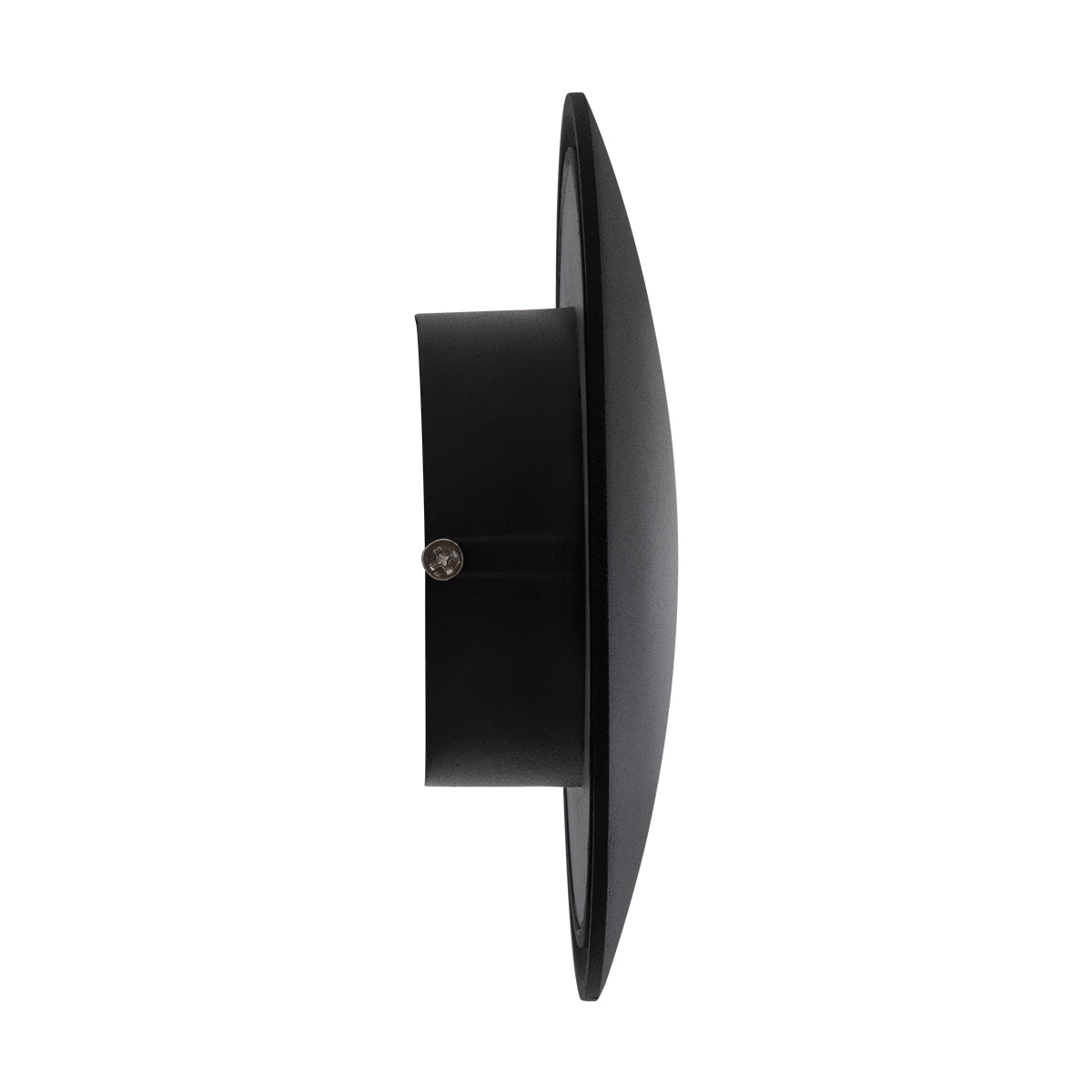 HELIO-R 60659 Φωτιστικό Τοίχου - Απλίκα Αρχιτεκτονικού Φωτισμού Εσωτερικού/Εξωτερικού Χώρου LED 7W 805lm 120° x 360° AC 220-240V Αδιάβροχο IP65 Φ16 x Π5cm - Θερμό Λευκό 2700K - Μαύρο - Στρόγγυλο - Bridgelux Chip