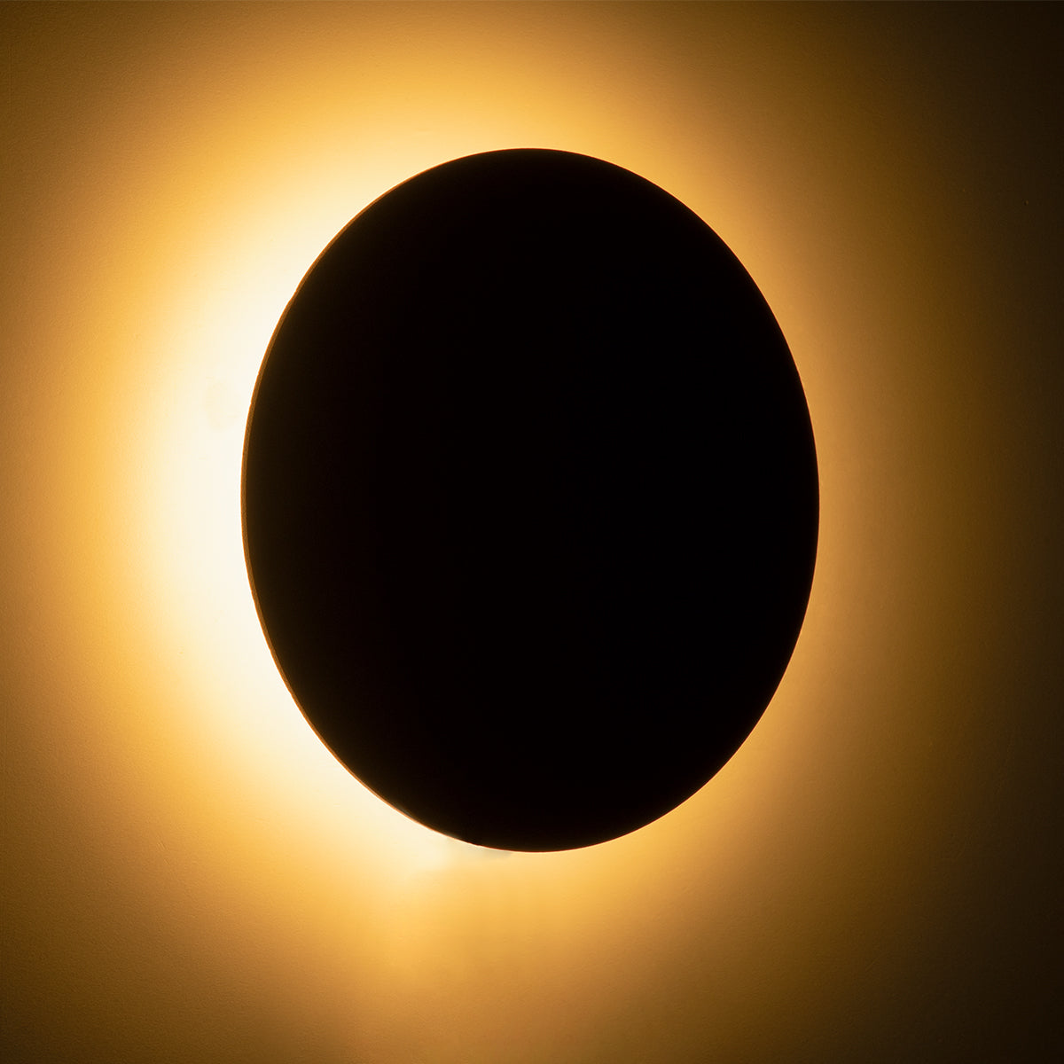 HELIO-R 60659 Φωτιστικό Τοίχου - Απλίκα Αρχιτεκτονικού Φωτισμού Εσωτερικού/Εξωτερικού Χώρου LED 7W 805lm 120° x 360° AC 220-240V Αδιάβροχο IP65 Φ16 x Π5cm - Θερμό Λευκό 2700K - Μαύρο - Στρόγγυλο - Bridgelux Chip