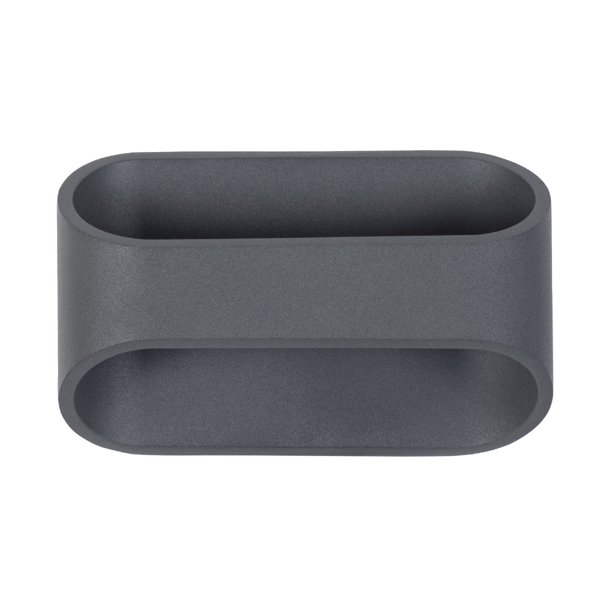 EDEN 60668 Φωτιστικό Τοίχου - Απλίκα Αρχιτεκτονικού Φωτισμού Εσωτερικού Χώρου Up & Down LED 10W 950lm 60° AC 220-240V IP20 Μ16 x Π10.5 x Υ9cm - Θερμό Λευκό 2700K - Γκρι Ανθρακί - Bridgelux Chip