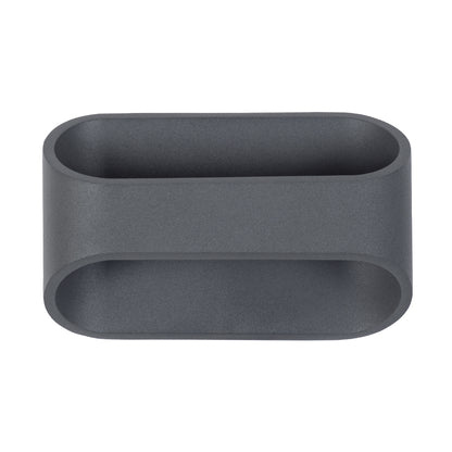 EDEN 60668 Φωτιστικό Τοίχου - Απλίκα Αρχιτεκτονικού Φωτισμού Εσωτερικού Χώρου Up & Down LED 10W 950lm 60° AC 220-240V IP20 Μ16 x Π10.5 x Υ9cm - Θερμό Λευκό 2700K - Γκρι Ανθρακί - Bridgelux Chip