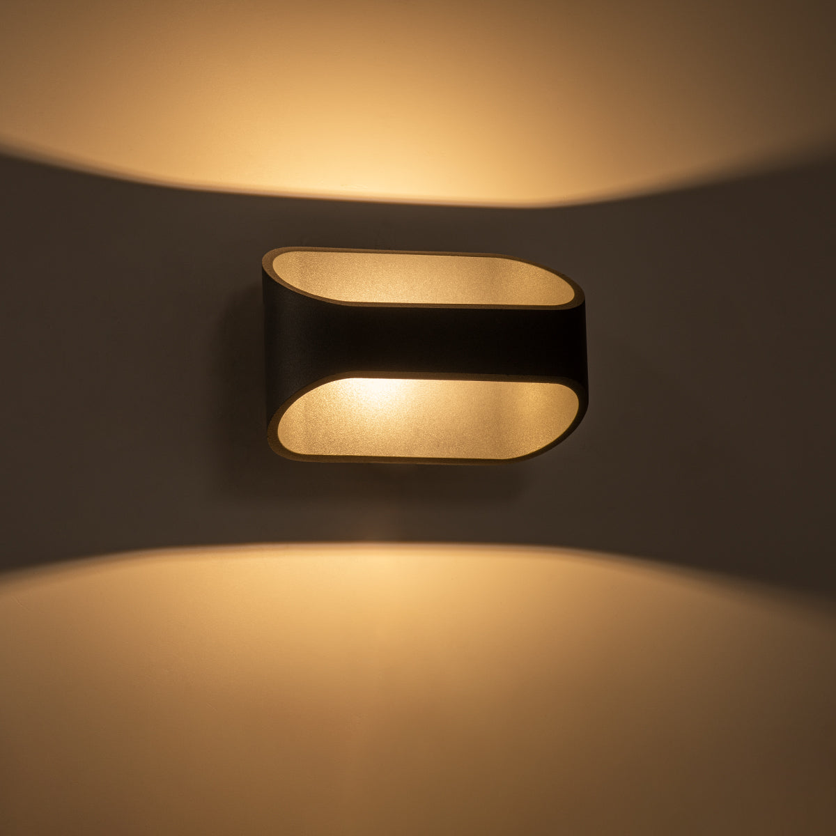 EDEN 60668 Φωτιστικό Τοίχου - Απλίκα Αρχιτεκτονικού Φωτισμού Εσωτερικού Χώρου Up & Down LED 10W 950lm 60° AC 220-240V IP20 Μ16 x Π10.5 x Υ9cm - Θερμό Λευκό 2700K - Γκρι Ανθρακί - Bridgelux Chip