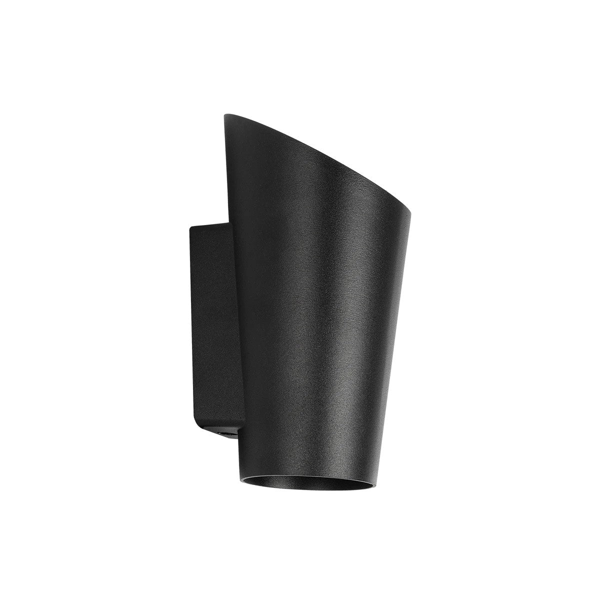 GANETTI 60671 Μοντέρνο Φωτιστικό Τοίχου - Απλίκα LED 10W 1250lm 60° AC 220-240V Αδιάβροχο IP65 Θερμό Λευκό 2700K - Bridgelux COB Chip & TÜV SÜD Driver - Μαύρο Ματ - Μ9.5 x Π11 x Υ19