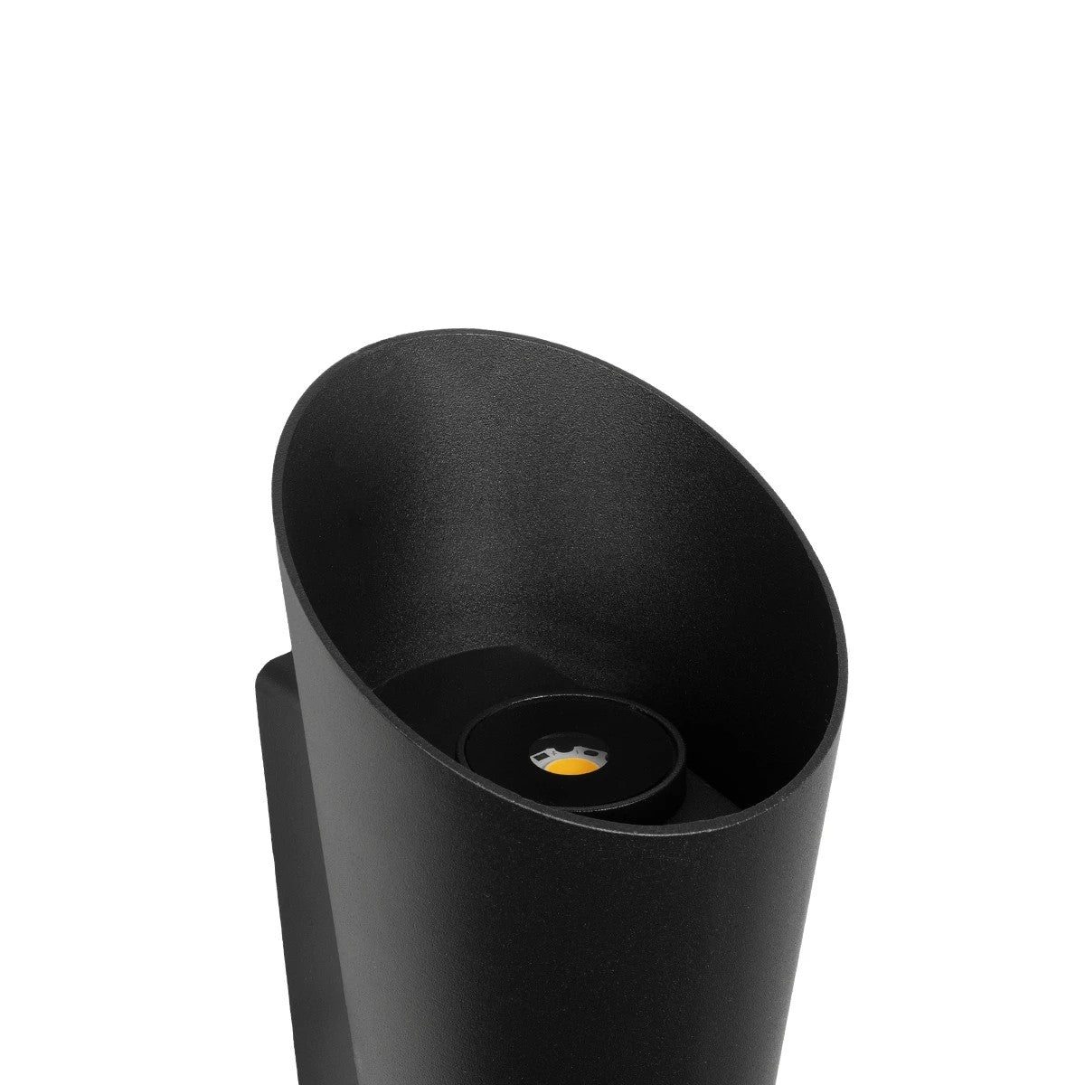 GANETTI 60671 Μοντέρνο Φωτιστικό Τοίχου - Απλίκα LED 10W 1250lm 60° AC 220-240V Αδιάβροχο IP65 Θερμό Λευκό 2700K - Bridgelux COB Chip & TÜV SÜD Driver - Μαύρο Ματ - Μ9.5 x Π11 x Υ19