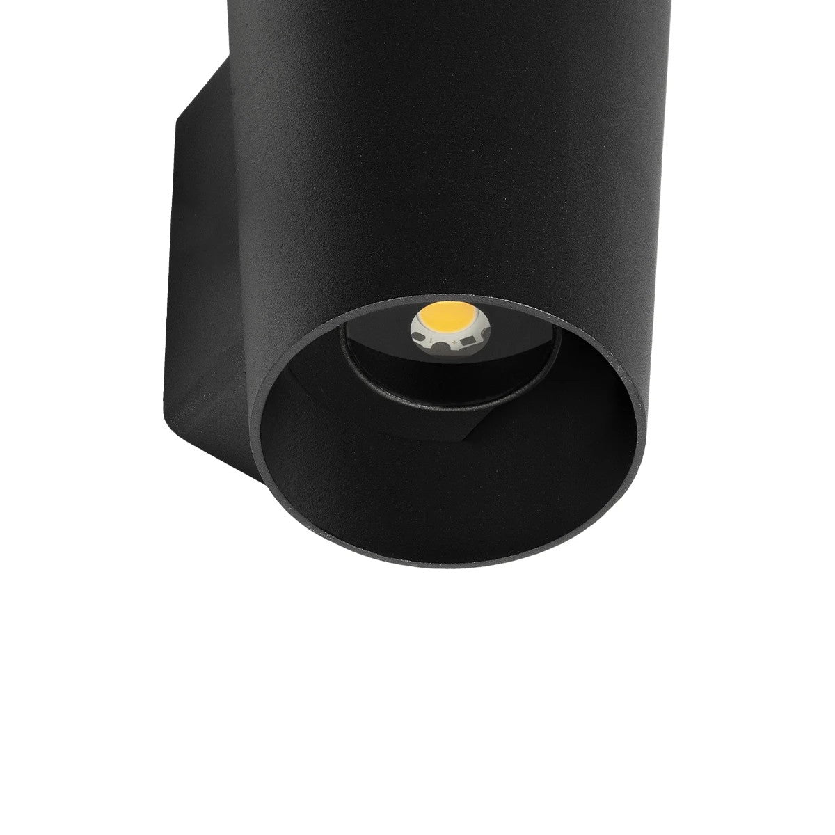 GANETTI 60671 Μοντέρνο Φωτιστικό Τοίχου - Απλίκα LED 10W 1250lm 60° AC 220-240V Αδιάβροχο IP65 Θερμό Λευκό 2700K - Bridgelux COB Chip & TÜV SÜD Driver - Μαύρο Ματ - Μ9.5 x Π11 x Υ19