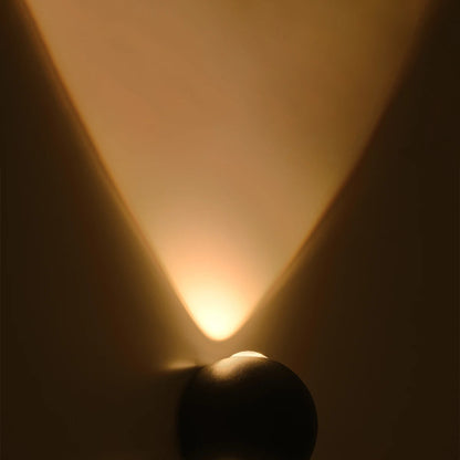 VEGA 60672 Μοντέρνο Φωτιστικό Τοίχου - Απλίκα LED 6W 750lm 30° AC 220-240V Αδιάβροχο IP65 Θερμό Λευκό 2700K - Bridgelux COB Chip & TÜV SÜD Driver - Μαύρο Ματ - Μ10 x Π7.5 x Υ10