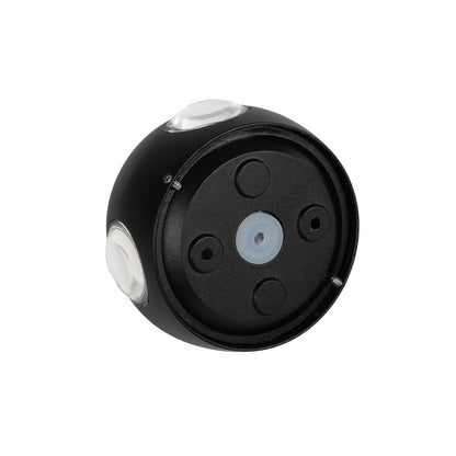 VEGA 60673 Μοντέρνο Φωτιστικό Τοίχου - Απλίκα LED 12W 1500lm 30° AC 220-240V Αδιάβροχο IP65 Θερμό Λευκό 2700K - Bridgelux COB Chip & TÜV SÜD Driver - Μαύρο Ματ - Μ10 x Π7.5 x Υ10