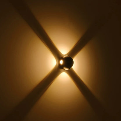 VEGA 60673 Μοντέρνο Φωτιστικό Τοίχου - Απλίκα LED 12W 1500lm 30° AC 220-240V Αδιάβροχο IP65 Θερμό Λευκό 2700K - Bridgelux COB Chip & TÜV SÜD Driver - Μαύρο Ματ - Μ10 x Π7.5 x Υ10