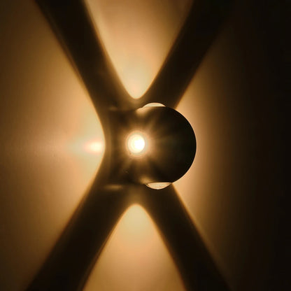 VEGA 60673 Μοντέρνο Φωτιστικό Τοίχου - Απλίκα LED 12W 1500lm 30° AC 220-240V Αδιάβροχο IP65 Θερμό Λευκό 2700K - Bridgelux COB Chip & TÜV SÜD Driver - Μαύρο Ματ - Μ10 x Π7.5 x Υ10