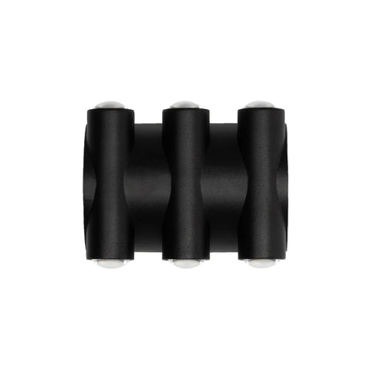 ARC 60680 Μοντέρνο Φωτιστικό Τοίχου - Απλίκα LED 12W 1500lm 30° AC 220-240V Αδιάβροχο IP65 Θερμό Λευκό 2700K - CREE XPE Chip & TÜV SÜD Driver - Μαύρο Ματ - Μ14 x Π4.8 x Υ11.5