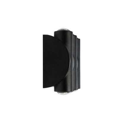 ARC 60680 Μοντέρνο Φωτιστικό Τοίχου - Απλίκα LED 12W 1500lm 30° AC 220-240V Αδιάβροχο IP65 Θερμό Λευκό 2700K - CREE XPE Chip & TÜV SÜD Driver - Μαύρο Ματ - Μ14 x Π4.8 x Υ11.5