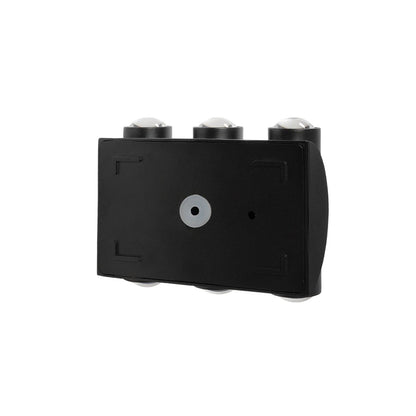 ARC 60680 Μοντέρνο Φωτιστικό Τοίχου - Απλίκα LED 12W 1500lm 30° AC 220-240V Αδιάβροχο IP65 Θερμό Λευκό 2700K - CREE XPE Chip & TÜV SÜD Driver - Μαύρο Ματ - Μ14 x Π4.8 x Υ11.5