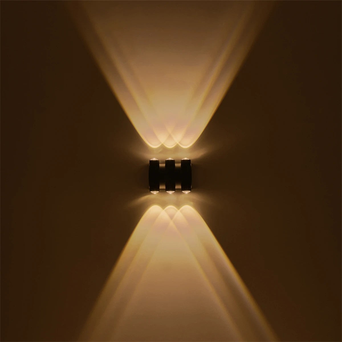 ARC 60680 Μοντέρνο Φωτιστικό Τοίχου - Απλίκα LED 12W 1500lm 30° AC 220-240V Αδιάβροχο IP65 Θερμό Λευκό 2700K - CREE XPE Chip & TÜV SÜD Driver - Μαύρο Ματ - Μ14 x Π4.8 x Υ11.5