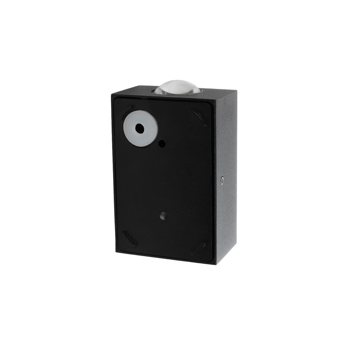 HIKARI 60685 Μοντέρνο Φωτιστικό Τοίχου - Απλίκα LED 4W 500lm 30° AC 220-240V Αδιάβροχο IP65 Θερμό Λευκό 2700K - CREE XPE Chip & TÜV SÜD Driver - Μαύρο Ματ - Μ6 x Π4 x Υ10.5