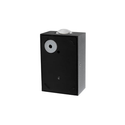 HIKARI 60685 Μοντέρνο Φωτιστικό Τοίχου - Απλίκα LED 4W 500lm 30° AC 220-240V Αδιάβροχο IP65 Θερμό Λευκό 2700K - CREE XPE Chip & TÜV SÜD Driver - Μαύρο Ματ - Μ6 x Π4 x Υ10.5