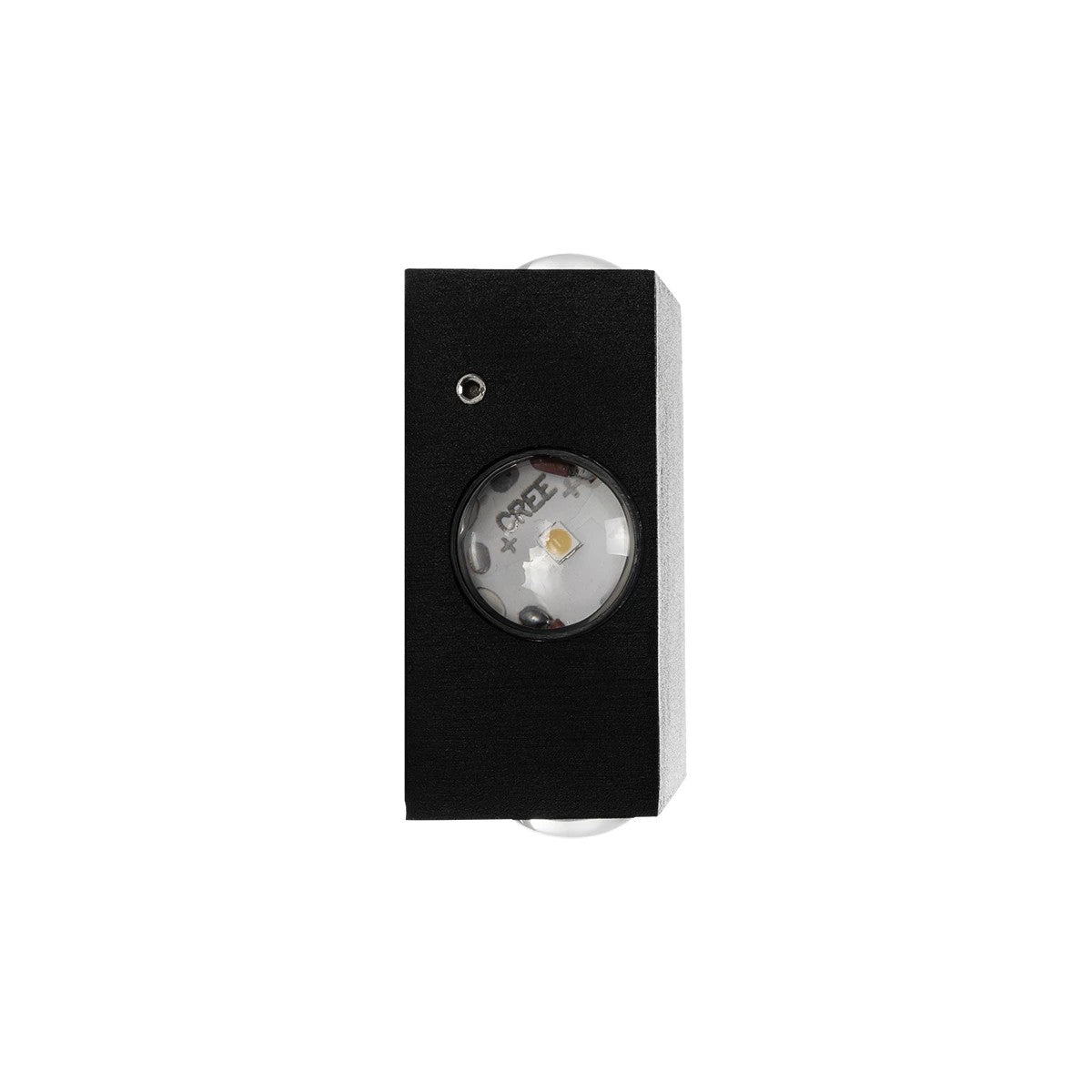 HIKARI 60686 Μοντέρνο Φωτιστικό Τοίχου - Απλίκα LED 8W 1000lm 30° AC 220-240V Αδιάβροχο IP65 Θερμό Λευκό 2700K - CREE XPE Chip & TÜV SÜD Driver - Μαύρο Ματ - Μ9 x Π4 x Υ9