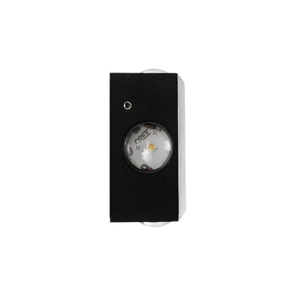 HIKARI 60686 Μοντέρνο Φωτιστικό Τοίχου - Απλίκα LED 8W 1000lm 30° AC 220-240V Αδιάβροχο IP65 Θερμό Λευκό 2700K - CREE XPE Chip & TÜV SÜD Driver - Μαύρο Ματ - Μ9 x Π4 x Υ9