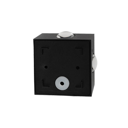 HIKARI 60686 Μοντέρνο Φωτιστικό Τοίχου - Απλίκα LED 8W 1000lm 30° AC 220-240V Αδιάβροχο IP65 Θερμό Λευκό 2700K - CREE XPE Chip & TÜV SÜD Driver - Μαύρο Ματ - Μ9 x Π4 x Υ9