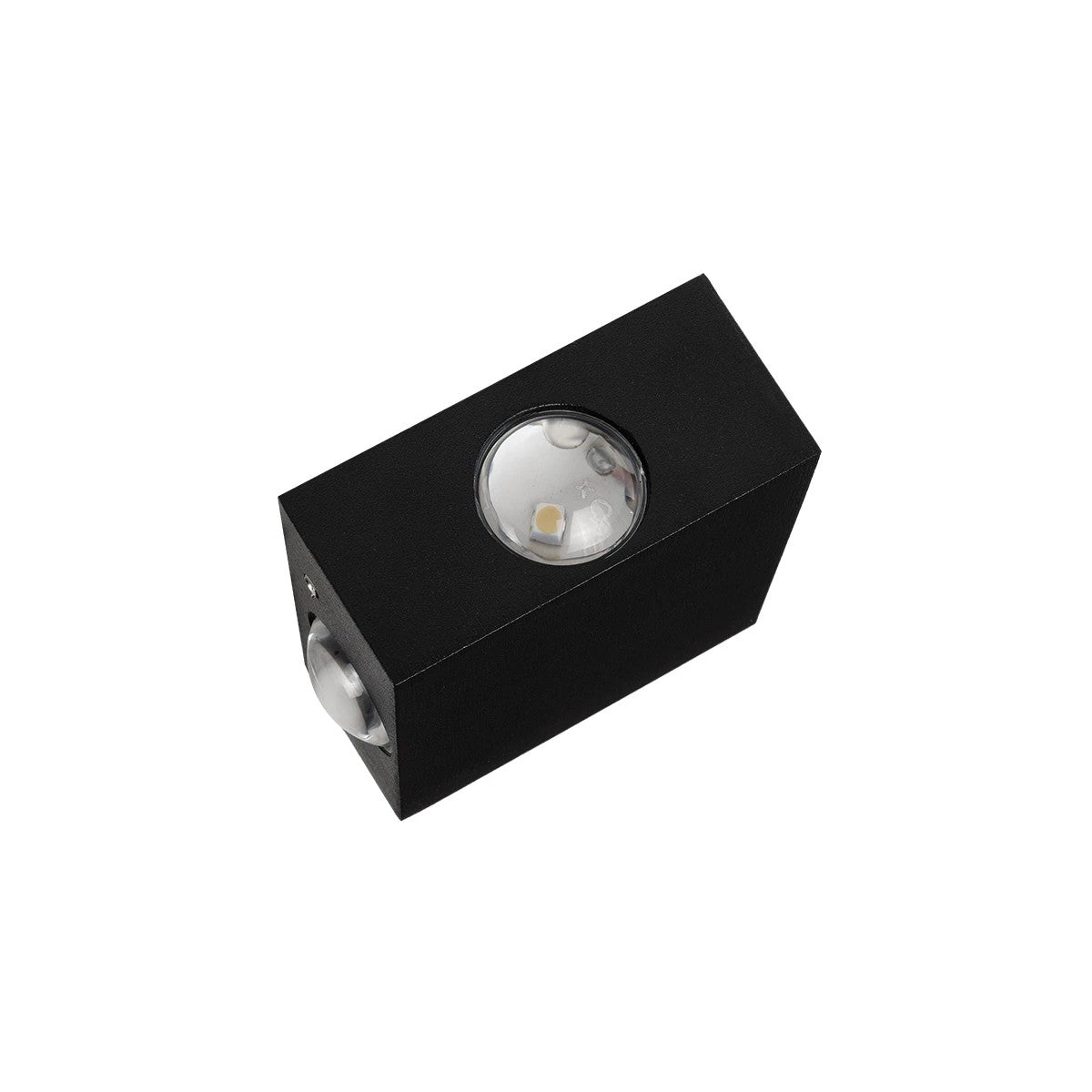 HIKARI 60686 Μοντέρνο Φωτιστικό Τοίχου - Απλίκα LED 8W 1000lm 30° AC 220-240V Αδιάβροχο IP65 Θερμό Λευκό 2700K - CREE XPE Chip & TÜV SÜD Driver - Μαύρο Ματ - Μ9 x Π4 x Υ9