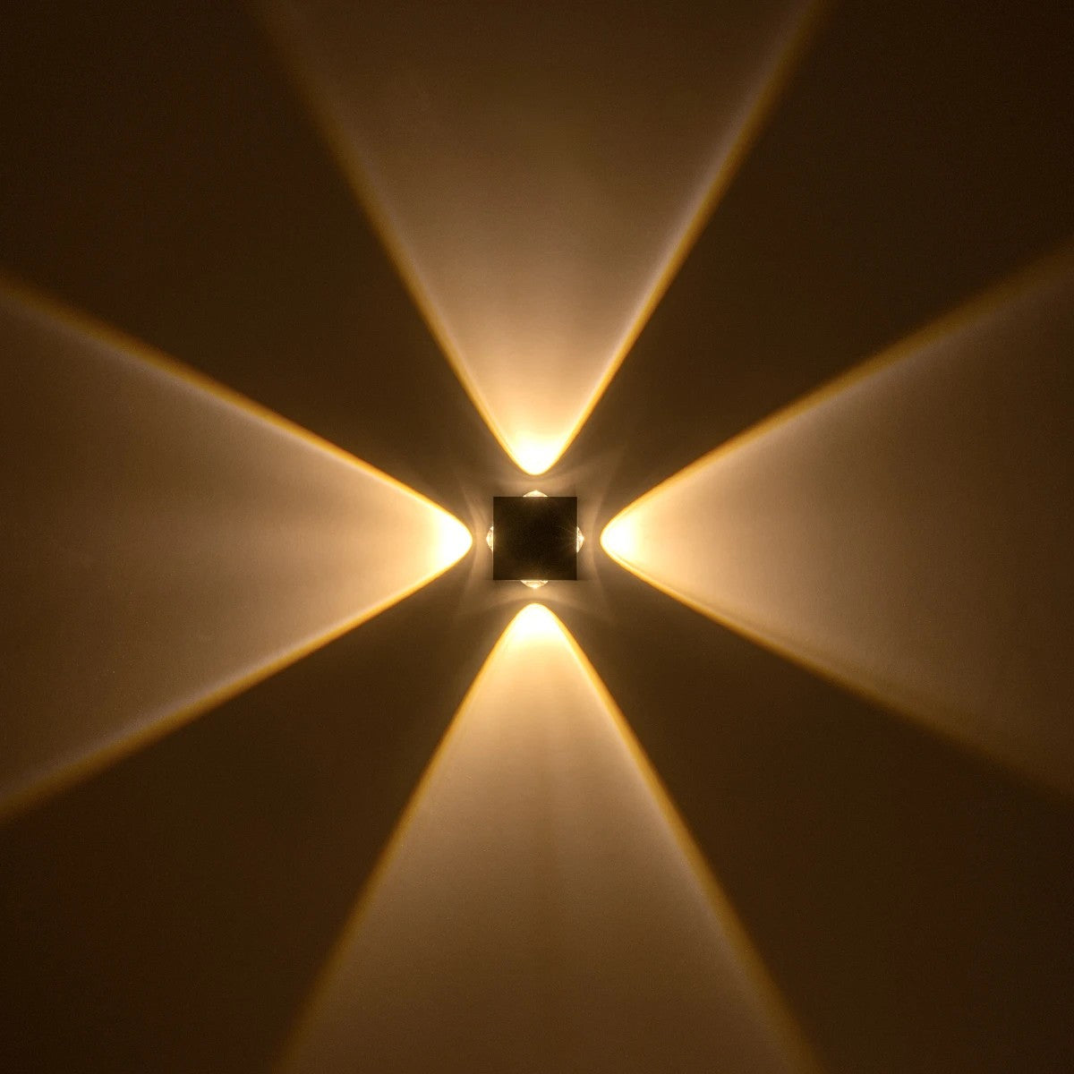 HIKARI 60686 Μοντέρνο Φωτιστικό Τοίχου - Απλίκα LED 8W 1000lm 30° AC 220-240V Αδιάβροχο IP65 Θερμό Λευκό 2700K - CREE XPE Chip & TÜV SÜD Driver - Μαύρο Ματ - Μ9 x Π4 x Υ9