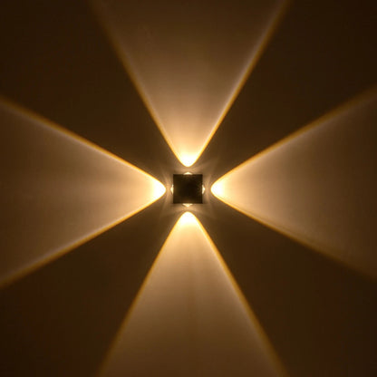 HIKARI 60686 Μοντέρνο Φωτιστικό Τοίχου - Απλίκα LED 8W 1000lm 30° AC 220-240V Αδιάβροχο IP65 Θερμό Λευκό 2700K - CREE XPE Chip & TÜV SÜD Driver - Μαύρο Ματ - Μ9 x Π4 x Υ9