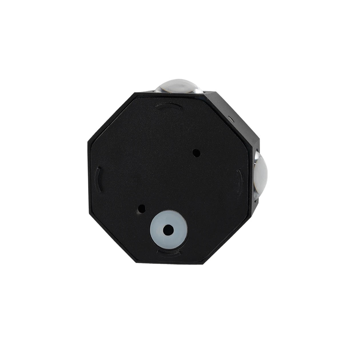 HIKARI 60687 Μοντέρνο Φωτιστικό Τοίχου - Απλίκα LED 8W 1000lm 30° AC 220-240V Αδιάβροχο IP65 Θερμό Λευκό 2700K - CREE XPE Chip & TÜV SÜD Driver - Μαύρο Ματ - Μ10 x Π4 x Υ10