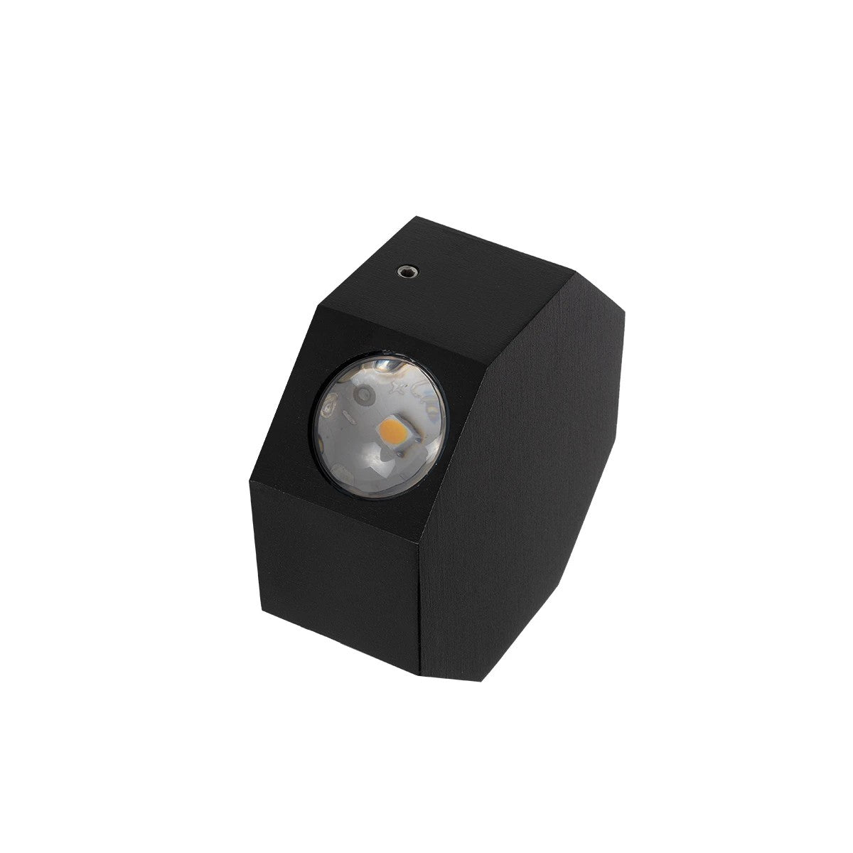 HIKARI 60687 Μοντέρνο Φωτιστικό Τοίχου - Απλίκα LED 8W 1000lm 30° AC 220-240V Αδιάβροχο IP65 Θερμό Λευκό 2700K - CREE XPE Chip & TÜV SÜD Driver - Μαύρο Ματ - Μ10 x Π4 x Υ10