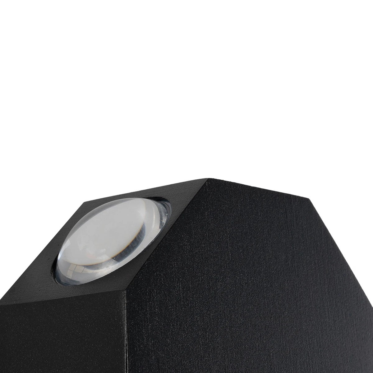 HIKARI 60687 Μοντέρνο Φωτιστικό Τοίχου - Απλίκα LED 8W 1000lm 30° AC 220-240V Αδιάβροχο IP65 Θερμό Λευκό 2700K - CREE XPE Chip & TÜV SÜD Driver - Μαύρο Ματ - Μ10 x Π4 x Υ10