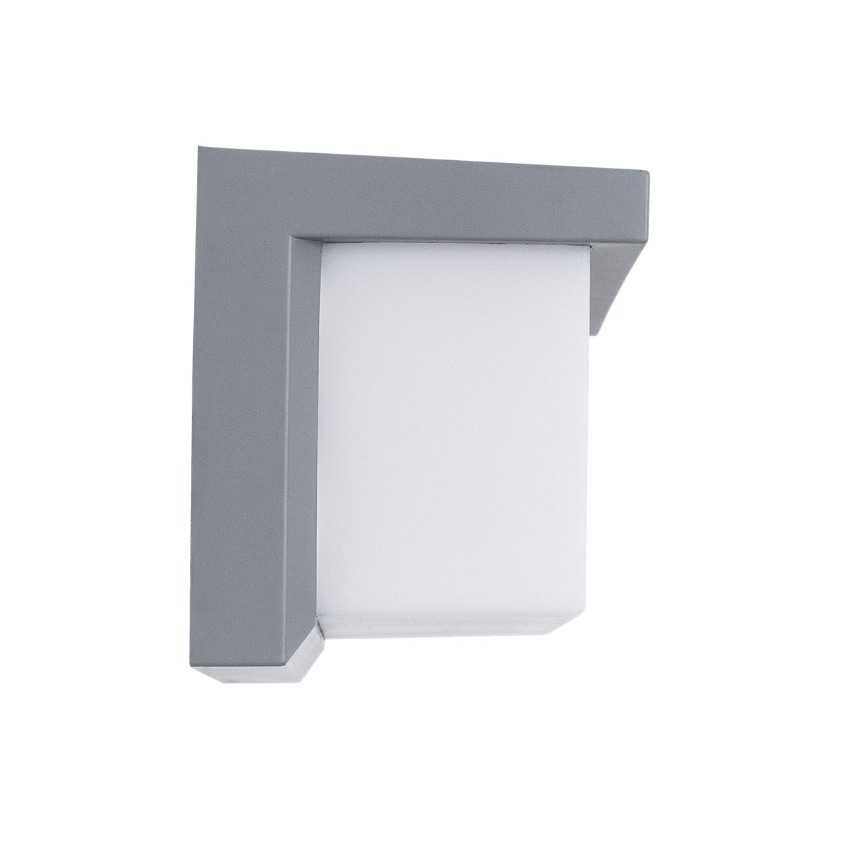 CITYSCAPE 60698 Μοντέρνο Φωτιστικό Τοίχου - Απλίκα LED 18W 1890lm 120° AC 220-240V Αδιάβροχο IP65 Φυσικό Λευκό 4500K - Bridgelux SMD Chip - Γκρι Ματ - Μ23.5 x Π11 x Υ10