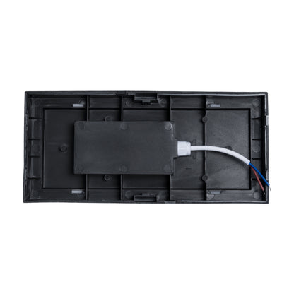 CITYSCAPE 60698 Μοντέρνο Φωτιστικό Τοίχου - Απλίκα LED 18W 1890lm 120° AC 220-240V Αδιάβροχο IP65 Φυσικό Λευκό 4500K - Bridgelux SMD Chip - Γκρι Ματ - Μ23.5 x Π11 x Υ10