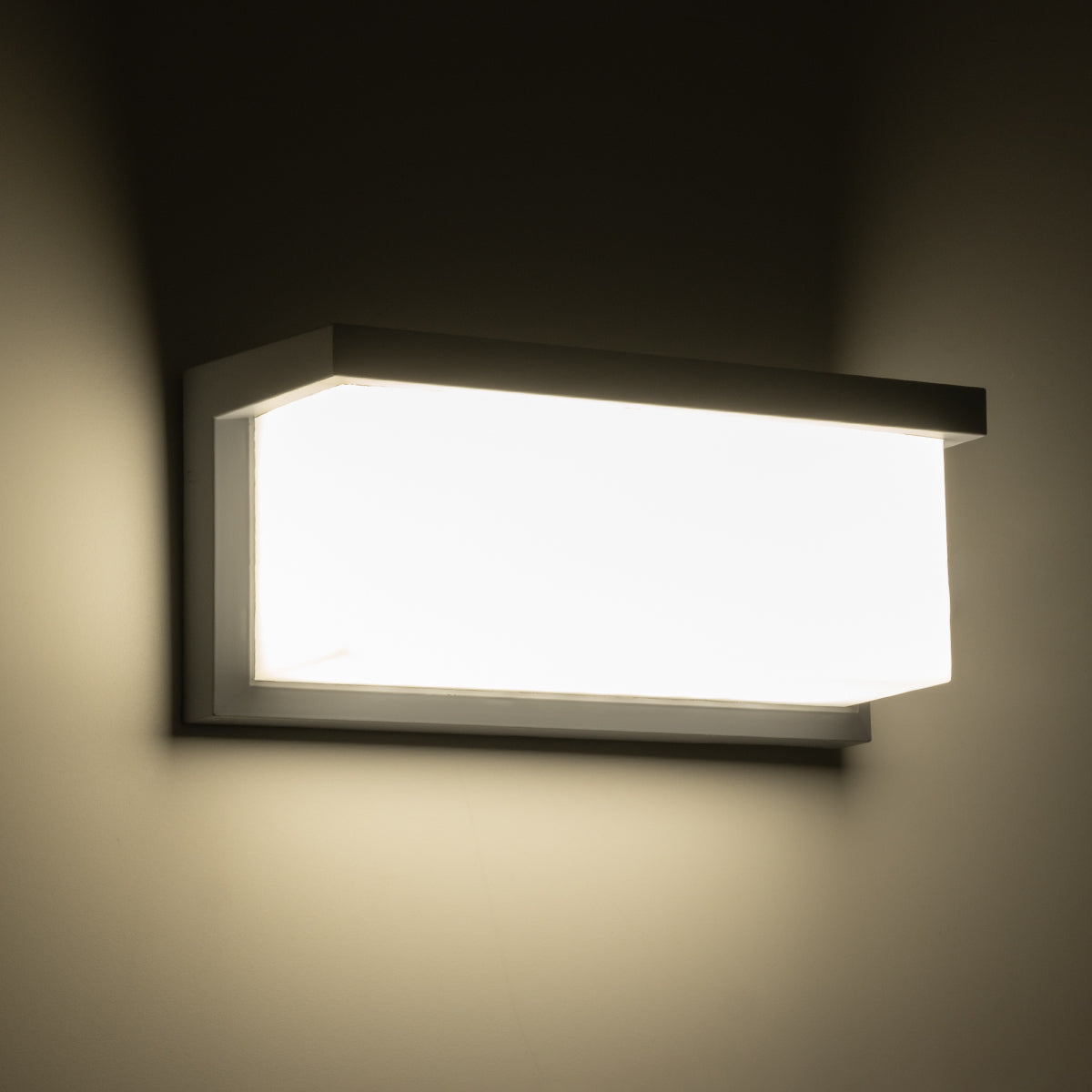 CITYSCAPE 60698 Μοντέρνο Φωτιστικό Τοίχου - Απλίκα LED 18W 1890lm 120° AC 220-240V Αδιάβροχο IP65 Φυσικό Λευκό 4500K - Bridgelux SMD Chip - Γκρι Ματ - Μ23.5 x Π11 x Υ10