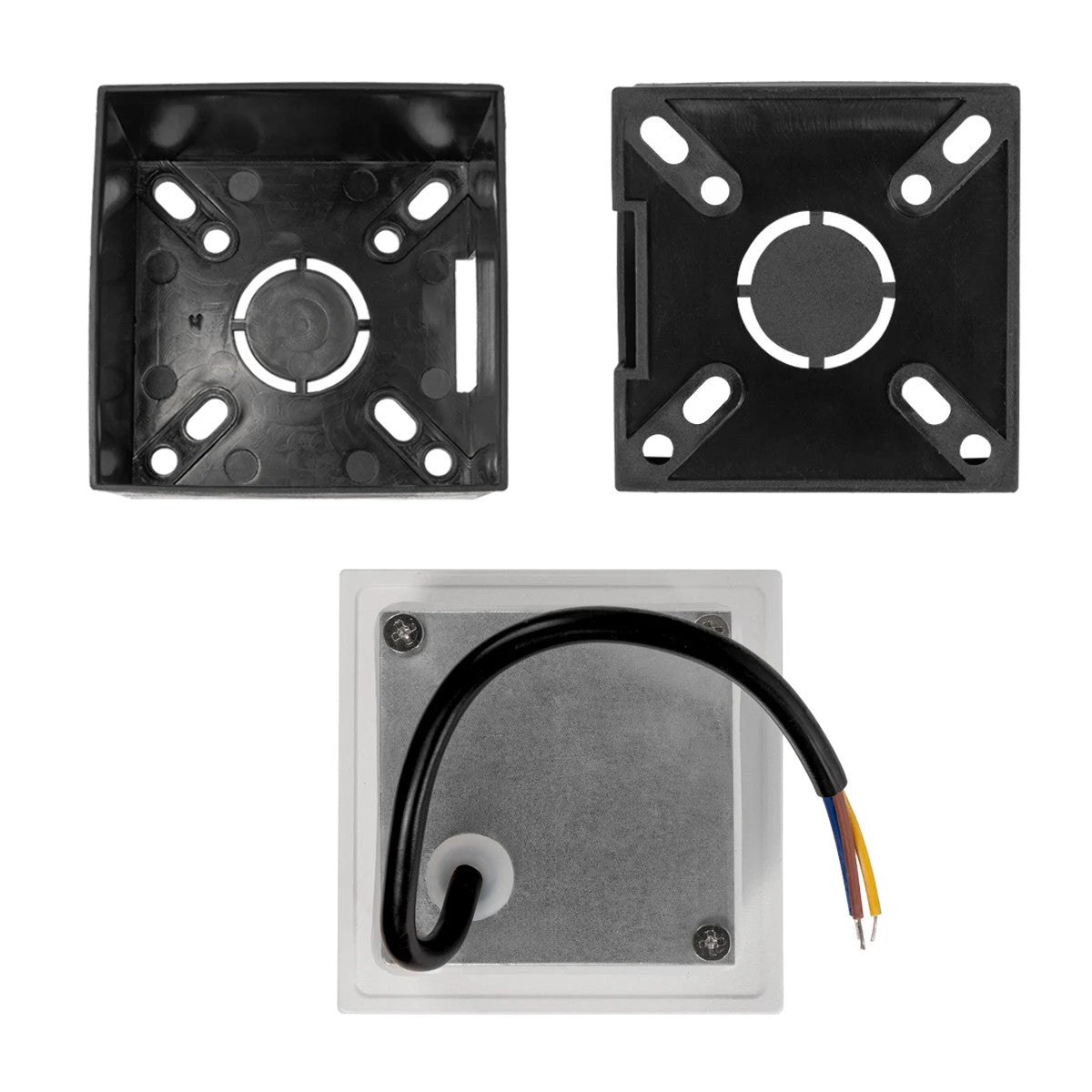 STEPART KLV-101-0079 Χωνευτό Φωτιστικό Σκαλοπατιού / Διαδρόμου LED 3W 375lm 45° AC 220-240V Αδιάβροχο IP65 Θερμό Λευκό 2700K - Lumileds SMD Chip & TÜV SÜD Driver - Λευκό Ματ - Μ8.5 x Π5 x Υ8.5 / Q6.72 x 6.72