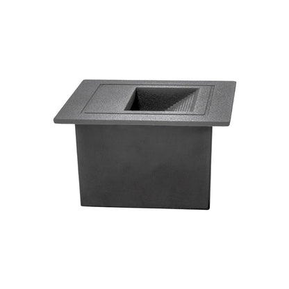 STEPART KLV-101-0078 Χωνευτό Φωτιστικό Σκαλοπατιού / Διαδρόμου LED 3W 375lm 45° AC 220-240V Αδιάβροχο IP65 Θερμό Λευκό 2700K - Lumileds SMD Chip & TÜV SÜD Driver - Γκρι Ανθρακί Ματ - Μ8.5 x Π5 x Υ8.5 / Q6.72 x 6.72