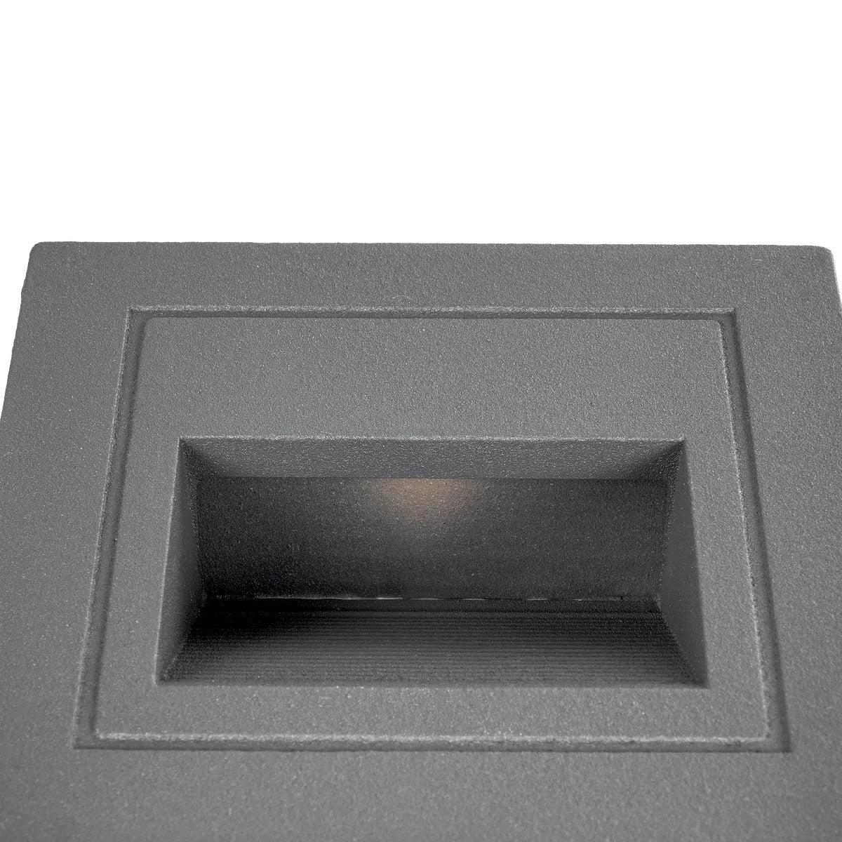 STEPART KLV-101-0078 Χωνευτό Φωτιστικό Σκαλοπατιού / Διαδρόμου LED 3W 375lm 45° AC 220-240V Αδιάβροχο IP65 Θερμό Λευκό 2700K - Lumileds SMD Chip & TÜV SÜD Driver - Γκρι Ανθρακί Ματ - Μ8.5 x Π5 x Υ8.5 / Q6.72 x 6.72