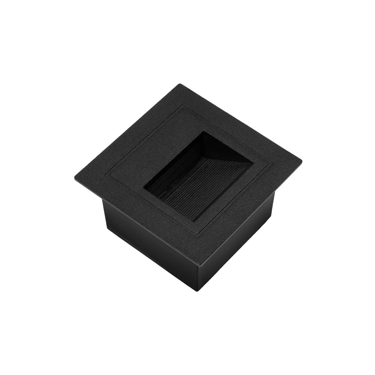 STEPART KLV-101-0077 Χωνευτό Φωτιστικό Σκαλοπατιού / Διαδρόμου LED 3W 375lm 45° AC 220-240V Αδιάβροχο IP65 Θερμό Λευκό 2700K - Lumileds SMD Chip & TÜV SÜD Driver - Μαύρο Ματ - Μ8.5 x Π5 x Υ8.5 / Q6.72 x 6.72