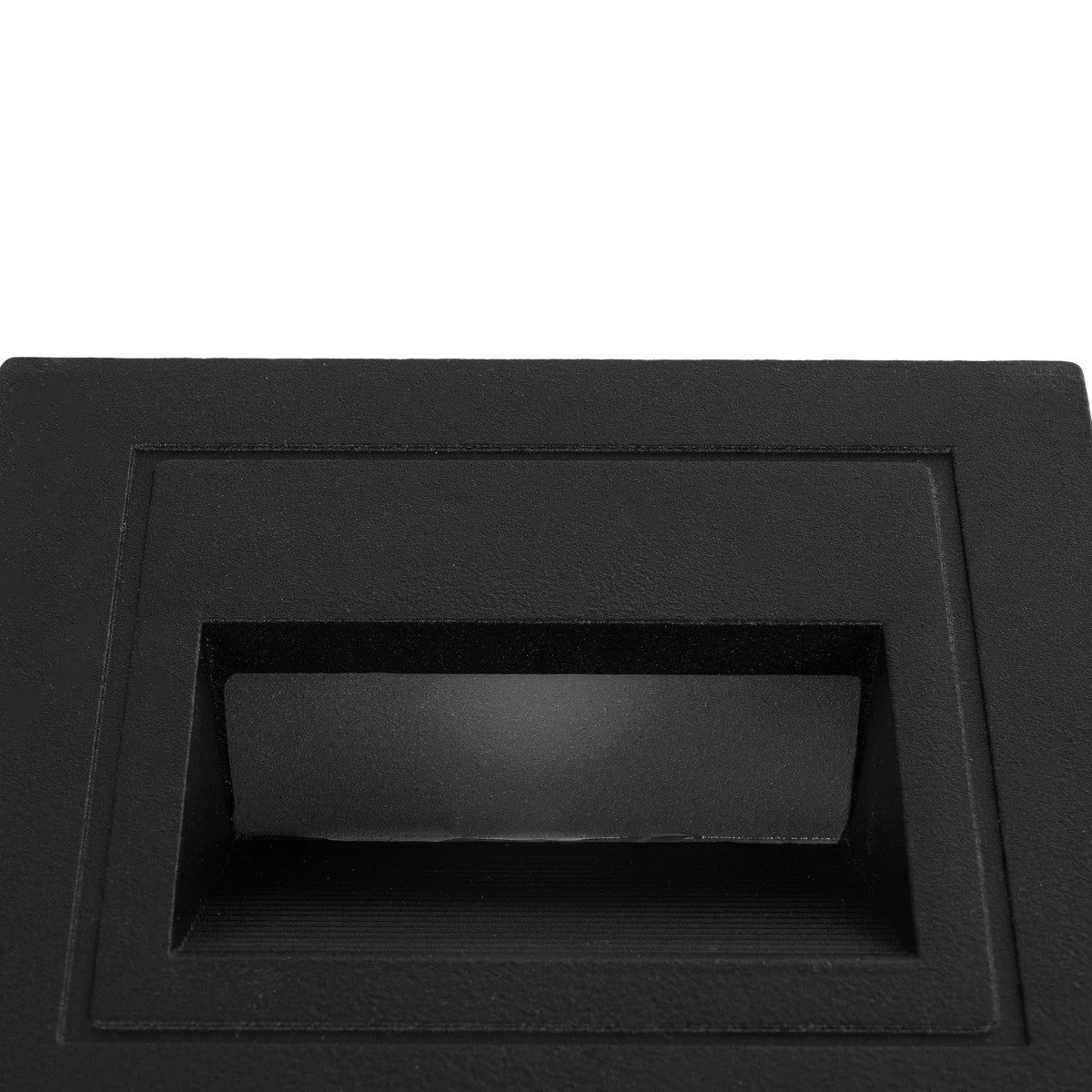 STEPART KLV-101-0077 Χωνευτό Φωτιστικό Σκαλοπατιού / Διαδρόμου LED 3W 375lm 45° AC 220-240V Αδιάβροχο IP65 Θερμό Λευκό 2700K - Lumileds SMD Chip & TÜV SÜD Driver - Μαύρο Ματ - Μ8.5 x Π5 x Υ8.5 / Q6.72 x 6.72