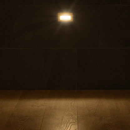 STEPART KLV-101-0082 Χωνευτό Φωτιστικό Σκαλοπατιού / Διαδρόμου LED 3W 375lm 45° AC 220-240V Αδιάβροχο IP65 Θερμό Λευκό 2700K - Lumileds SMD Chip & TÜV SÜD Driver - Λευκό Ματ - Μ10.5 x Π4.5 x Υ6 / Q9.12 x 4.49