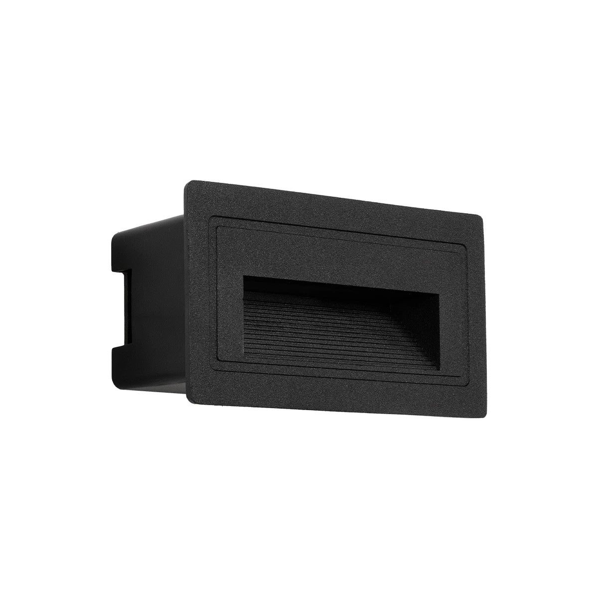 STEPART KLV-101-0080 Χωνευτό Φωτιστικό Σκαλοπατιού / Διαδρόμου LED 3W 375lm 45° AC 220-240V Αδιάβροχο IP65 Θερμό Λευκό 2700K - Lumileds SMD Chip & TÜV SÜD Driver - Μαύρο Ματ - Μ10.5 x Π4.5 x Υ6 / Q9.12 x 4.49