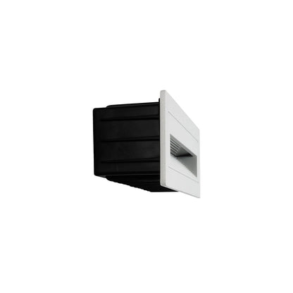 STEPART KLV-101-0088 Χωνευτό Φωτιστικό Σκαλοπατιού / Διαδρόμου LED 6W 750lm 45° AC 220-240V Αδιάβροχο IP65 Θερμό Λευκό 2700K - Lumileds SMD Chip & TÜV SÜD Driver - Λευκό Ματ - Μ21 x Π5.5 x Υ6.5 / Q20.3 x 5.6