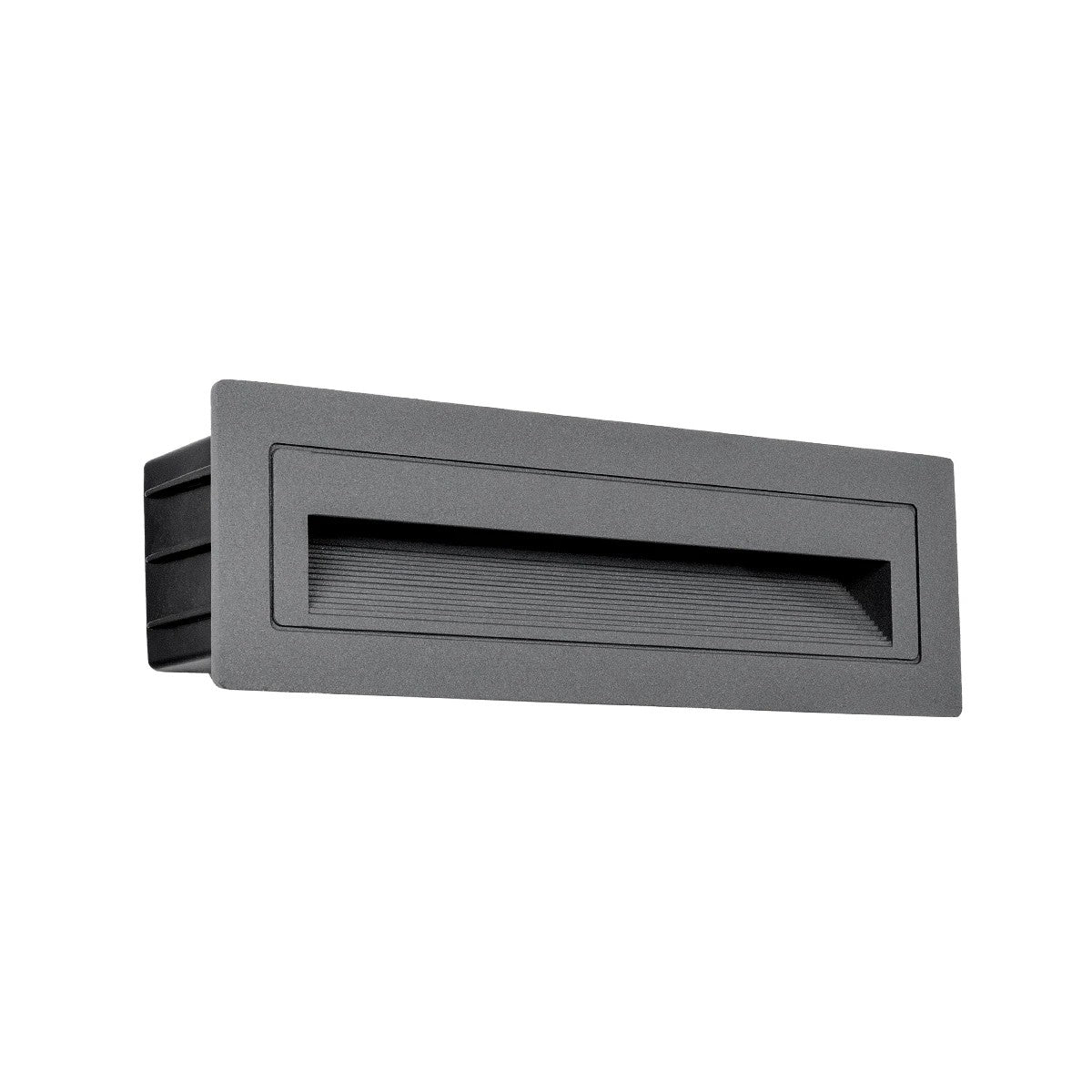 STEPART KLV-101-0087 Χωνευτό Φωτιστικό Σκαλοπατιού / Διαδρόμου LED 6W 750lm 45° AC 220-240V Αδιάβροχο IP65 Θερμό Λευκό 2700K - Lumileds SMD Chip & TÜV SÜD Driver - Γκρι Ανθρακί Ματ - Μ21 x Π5.5 x Υ6.5 / Q20.3 x 5.6
