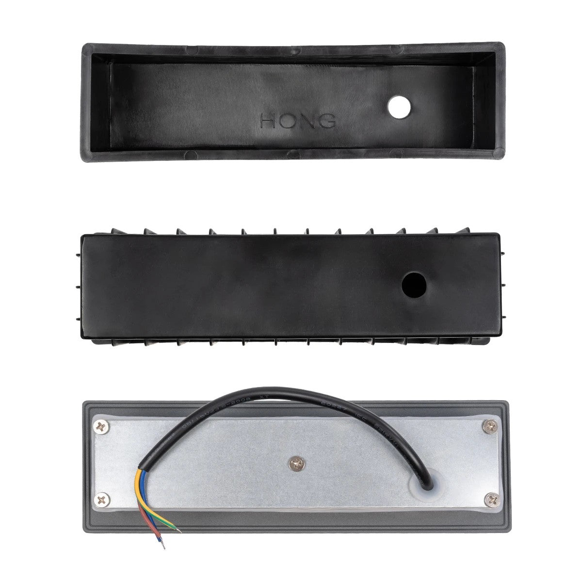 STEPART KLV-101-0087 Χωνευτό Φωτιστικό Σκαλοπατιού / Διαδρόμου LED 6W 750lm 45° AC 220-240V Αδιάβροχο IP65 Θερμό Λευκό 2700K - Lumileds SMD Chip & TÜV SÜD Driver - Γκρι Ανθρακί Ματ - Μ21 x Π5.5 x Υ6.5 / Q20.3 x 5.6